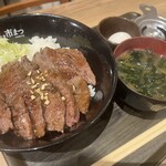 nikudomburisemmontendonnoichimatsu - 市まつレアステーキ丼（150g）