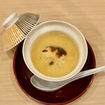 川田 - 2024.1.  河豚の白子の茶碗蒸し