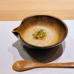 Sushi Matsuura - 蕪とほたてのすり流し