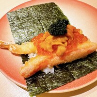 渋谷 天婦羅 ふじもと - エビ天･蟹天･いくら･生雲丹･キャビア巻き