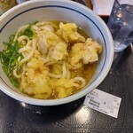 おにやんま - 温[並盛]とり天うどん@520円