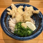 堺うどん ちはや - とり天ぶっかけ