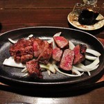 神戸Bar 仲々 - 石垣牛のサーロインステーキ