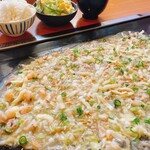Okonomiyaki Monjayaki Tekojiman Tsu - ランチもんじゃ焼き定食