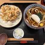 そば季寄 武蔵屋 - 大きめのかき揚げ付きのうどん