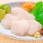 北海道產生扇貝刺身