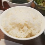 キッチン ブルー グローブ - ご飯大盛りのアップ