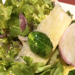 オステリアエンメ - 芽キャベツひとつ、とっても芽キャベツの味がしっかり〜　byまみこまみこ