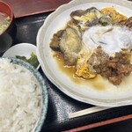 横浜港湾飲食企業組合大棧橋食堂 - 天とじ定食（550円）