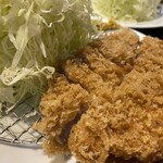 とんかつ かつ壱 - 上ロース定食、味噌汁はしじみ