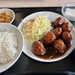天府城 - ランチ 黒酢肉団子（900円）