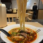 烏蝿館 - 副菜は4品から選択　1250円
（アヒルの血・牛すじ・豚の大腸・エビ団子/大辛/ビーフン）