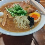 ドラゴンラーメン - 和風だし正油ﾁｬｰｼｭｰﾒﾝ1100円中盛1.5玉100円