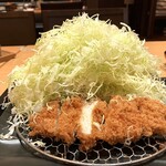 とんかつ和幸 - キャベツ断層