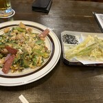 お食事処　やまちゃん - ゴーヤチャンプル　島ラッキョウの天ぷら