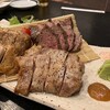 肉系居酒屋 肉十八番屋 - あべ鳥、ミスジ、炭火豚　3種盛り合わせ