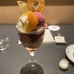 パフェ、珈琲、酒、佐藤 - 薩摩芋とクランベリー