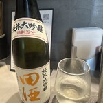 Ramen Break Beats - 日本酒は青森県の田酒という純米大吟醸です。フルーティな味わいでした。