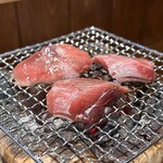 しんのすけ - 鮪ほほ肉　炭焼き