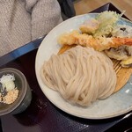 手打ちうどん 麦ヶ丘 - 海老と野菜天せいろ(1,250円)