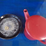 蕎遊庵 - そば湯の下に５円玉が…