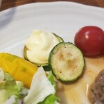 キッチン ブルー グローブ - 内緒で持参したマヨネーズを使ってみます