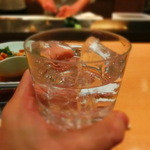 いなせ - 焼酎のロック、￥５００は嬉しい。。