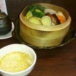 和風ダイニングきらり - せいろ蒸しのバーニャカウダー
      新鮮な野菜の甘味が凄く旨い
