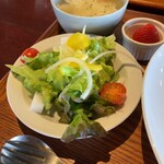 Kominka Kafe Ando Kafe Hanare - サラダ＋スープ＋プチフルーツ