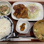 Oshiyokujidokoro Minato Mirai Shokudou - トンテキ定食　ごはん大盛