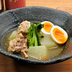 Sakana Shoku Warau Choudo - 鶏と大根の煮物～煮卵添え～