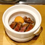 北新地um - 土鍋ごはんでステーキ丼に