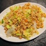 Lettuce fried rice (with soup)