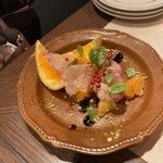 Nikaino Youhinten - 真鯛とマンダリンオレンジと花山椒のスパイスマリネ