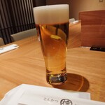 ginzatonkatsuaoki - 生ビール800円