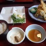 おばんざい 京百菜 - 天ぷらとおばんざいセット1380円