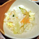 Oshinobi Izakaya Kinoshita - 〆の雑炊（取り分けました）