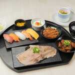 纪州和歌牛肉海鲜寿司3盘套餐