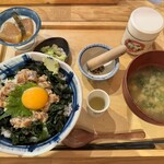 いまがわ食堂 - なめろう丼定食セット