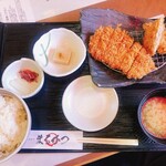 まるかつ - ランチ限定
あじフライ定食（ロースカツ）