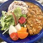 うつくしや縁日カフェ - チキンカレープレート