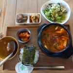 ハネルカフェ - 日替りランチ【スンドゥブチゲ】¥1,000-(税抜)