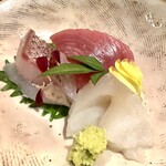 旬彩 かづ - お造り三種