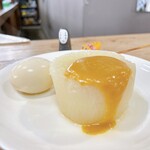 矢坪うどん - 大根の形はいろいろあって
1番、深そうなものをチョイス☆