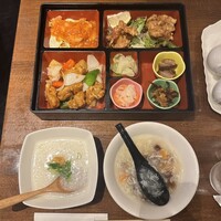 中国料理 青冥 堂島本店 - スペシャルセット(1,500円)
                    小菜3種･サラダ･海老のチリソース･酢豚
                    若鶏の唐揚げ･お粥･漬物･スープ･杏仁豆腐