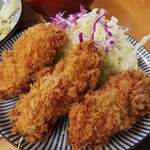 とん汁と玄米の店 檍食堂 - かきフライ