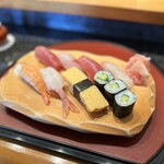 しほう田 - にぎり鮨ランチ … ¥1,300円（税込）