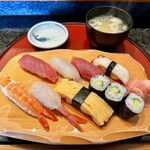 しほう田 - にぎり鮨ランチ … ¥1,300円（税込）