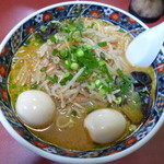 Atsunosuke - '13/12/28 味噌ラーメン（700円）＋どっさり味玉（クーポン）