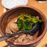 おきがる日本料理 よはく - 鶏の唐揚～高菜とワカメ絡め〜